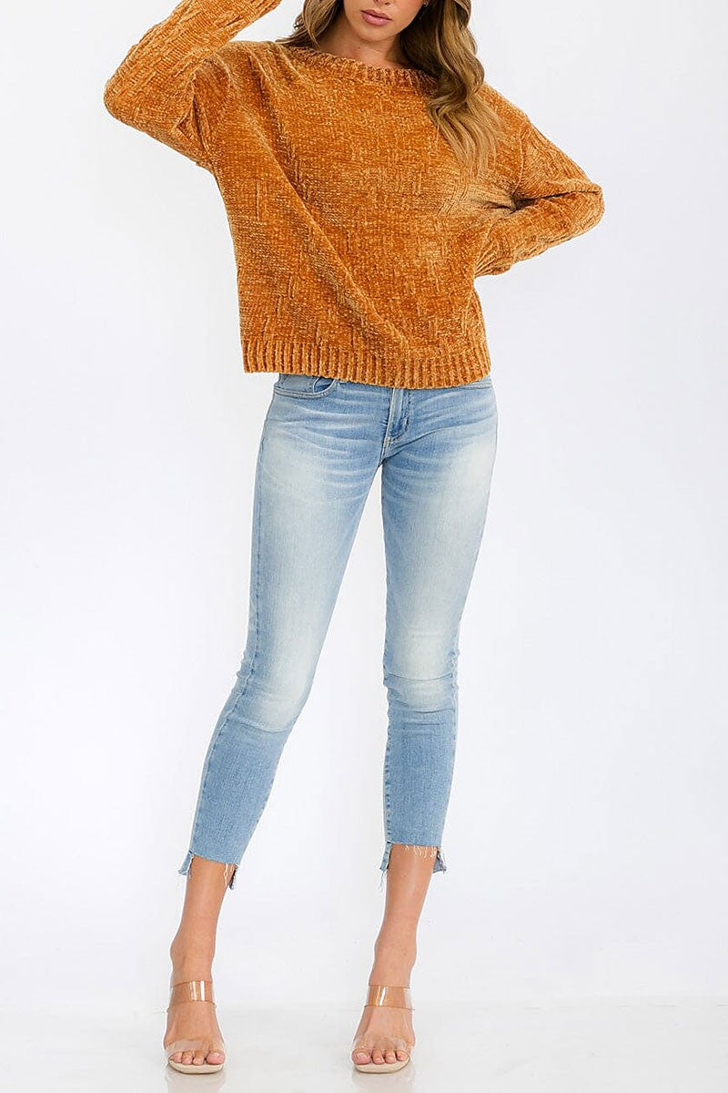 Long sleeve pullover sweater (RVWT6224)