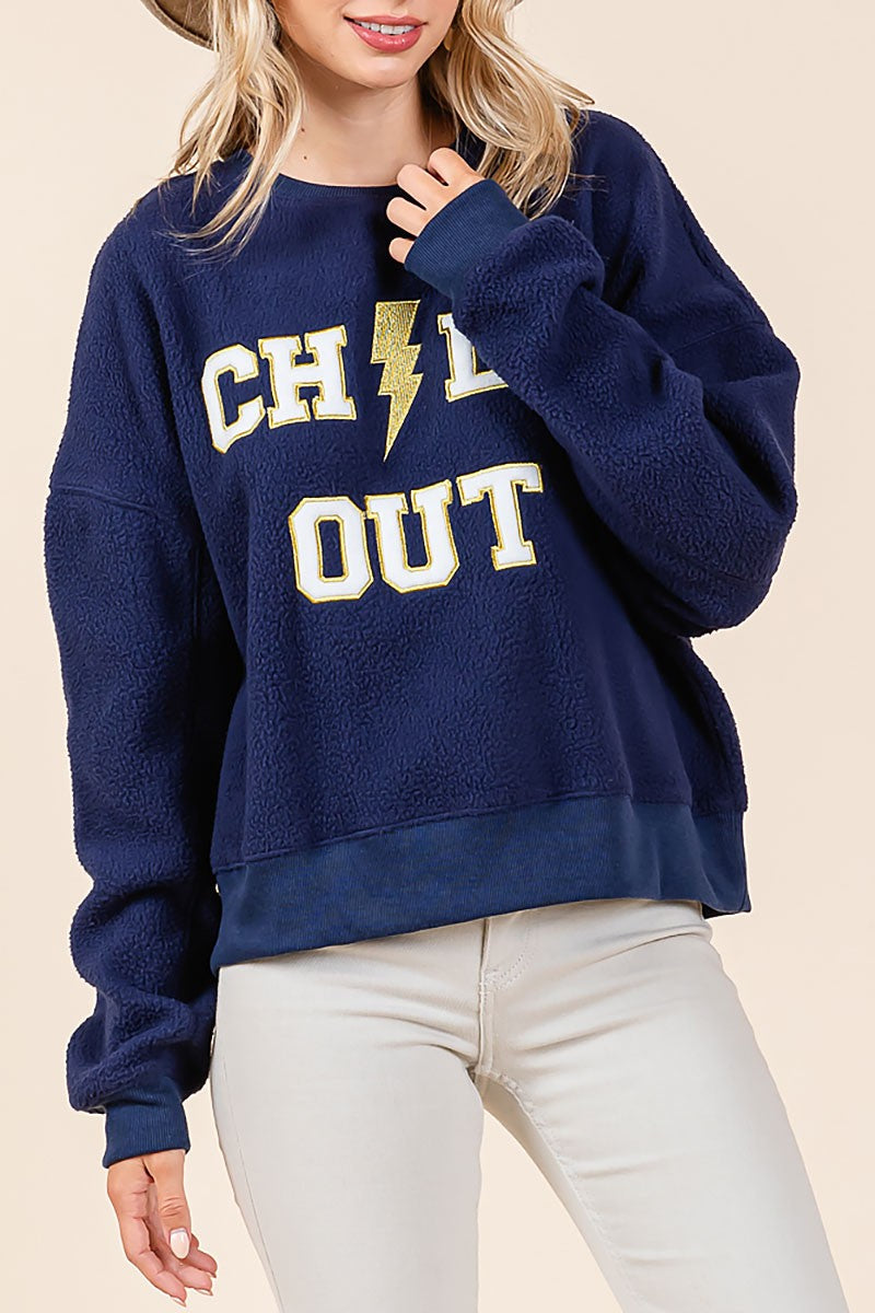 Chill out patched sweatshirt (RSH2444)