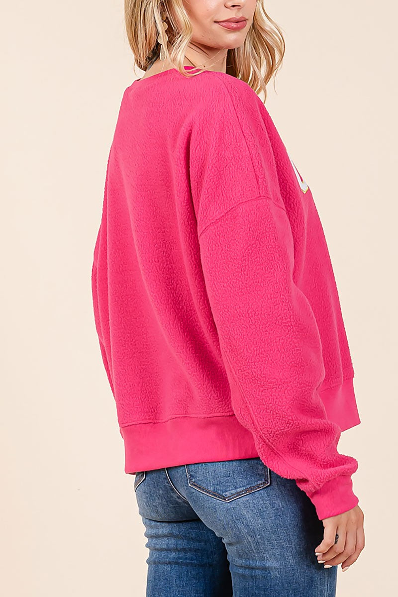 Chill out patched sweatshirt (RSH2444)