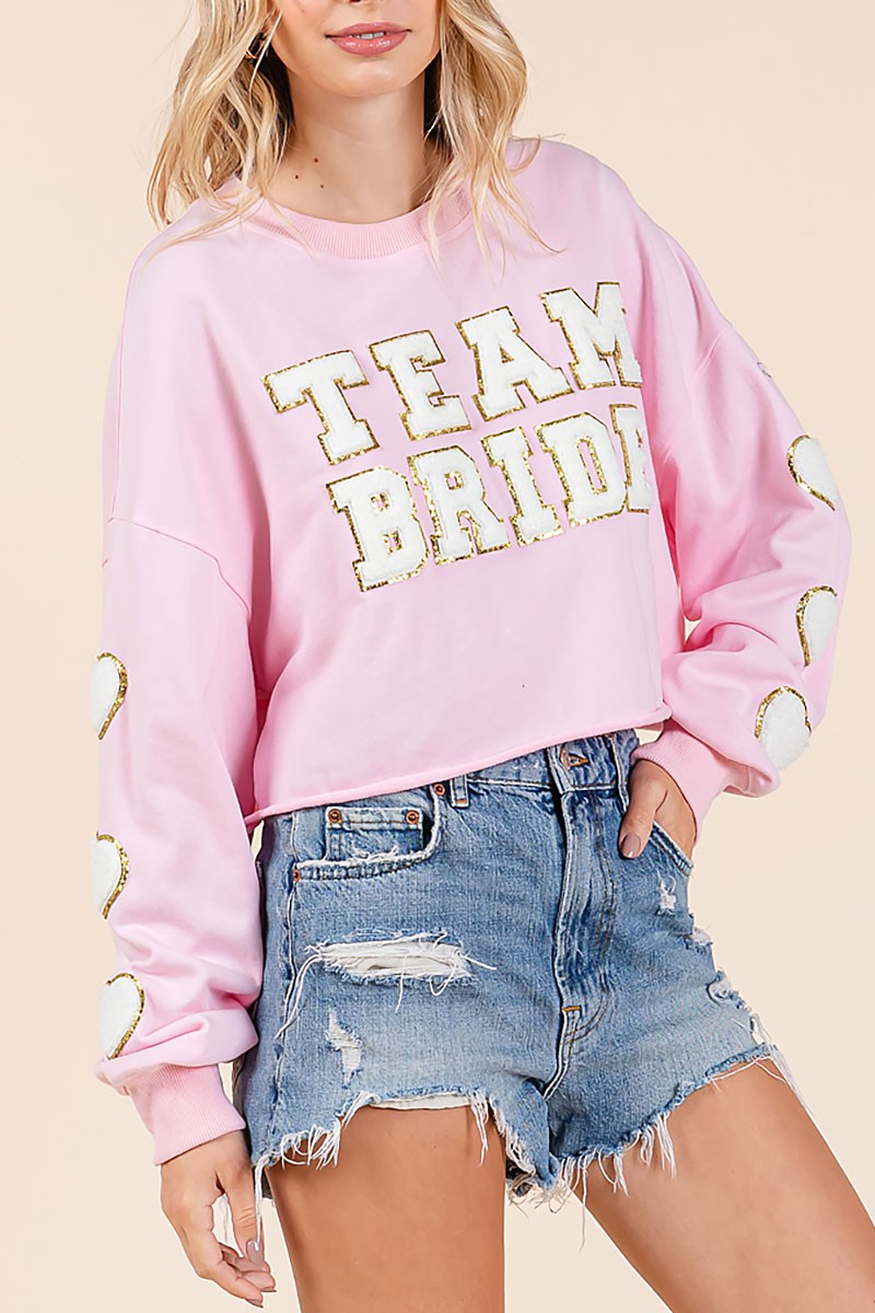 Team bride patched sweatershirt (RSH2450)