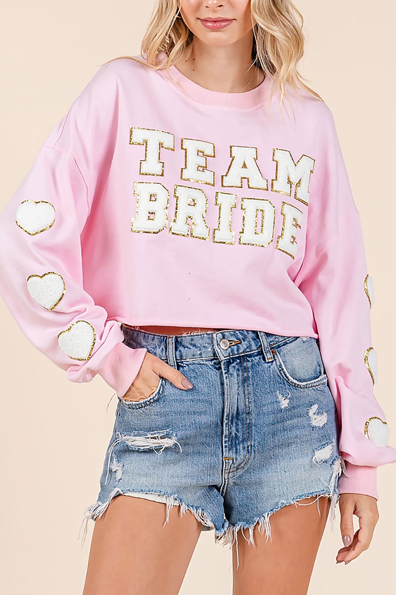 Team bride patched sweatershirt (RSH2450)