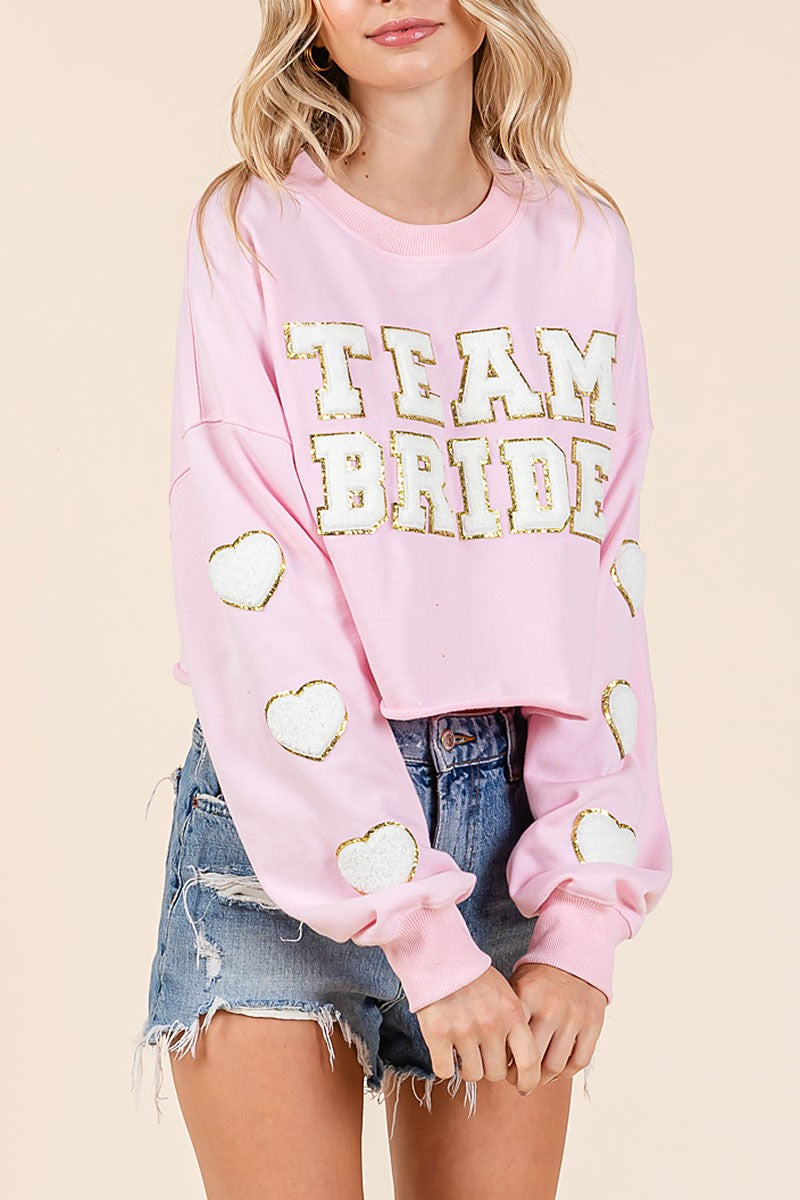 Team bride patched sweatershirt (RSH2450)