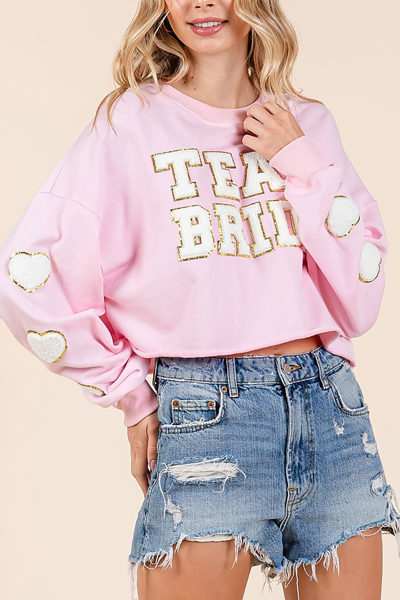 Team bride patched sweatershirt (RSH2450)