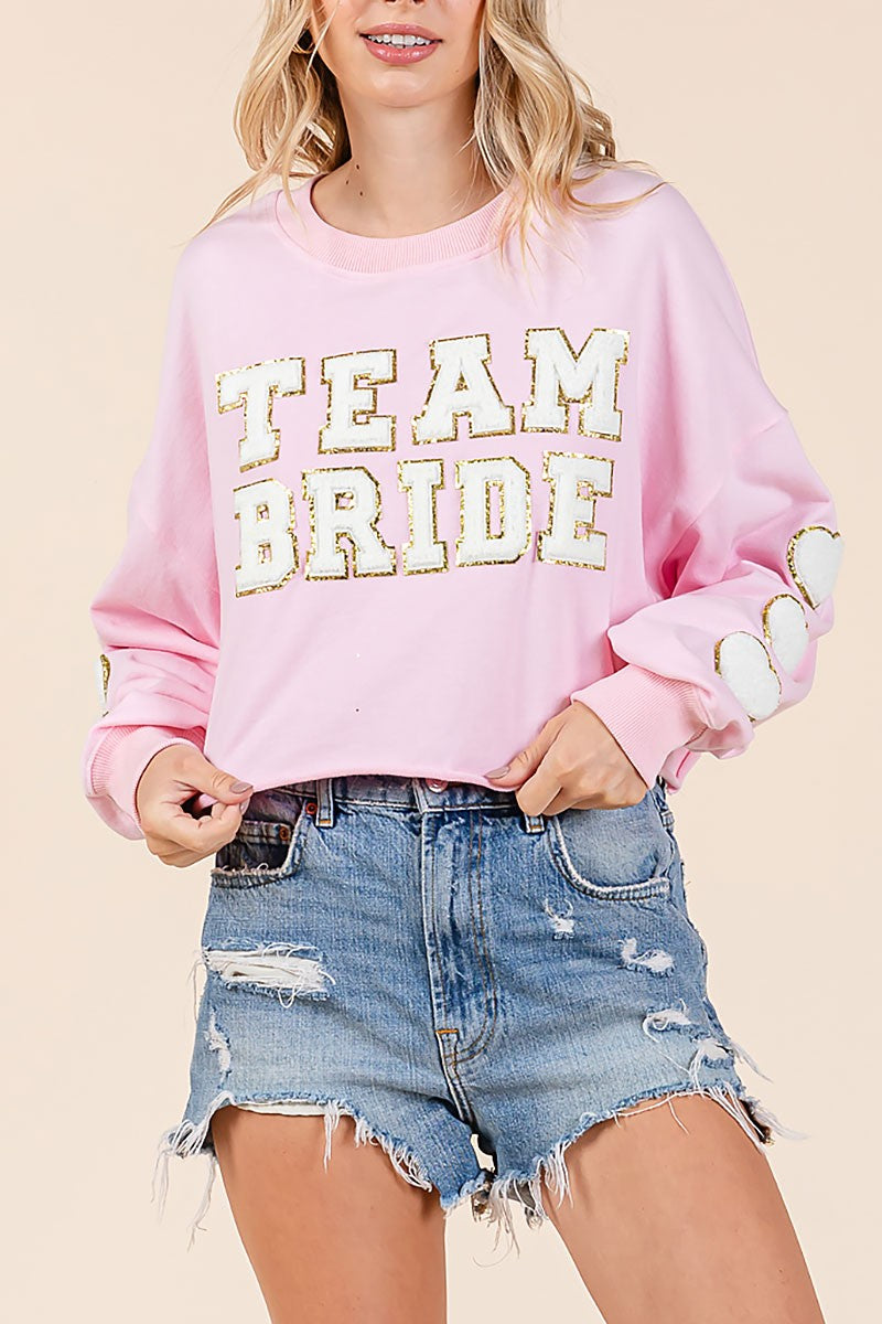 Team bride patched sweatershirt (RSH2450)