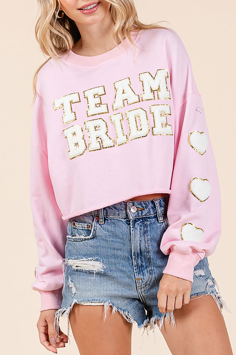 Team bride patched sweatershirt (RSH2450)