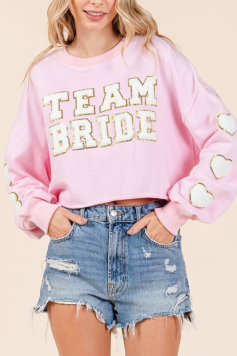 Team bride patched sweatershirt (RSH2450)