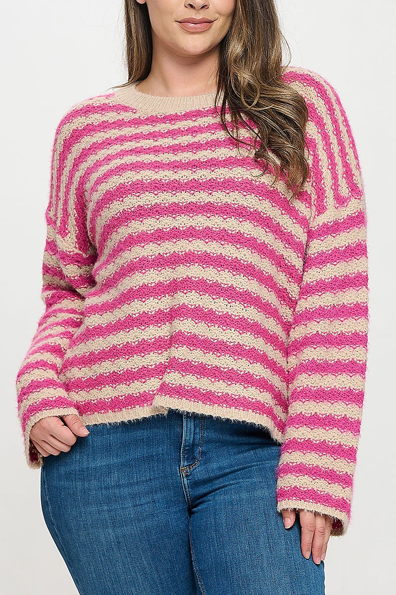 Knitted stripe sweater (RSX8293)