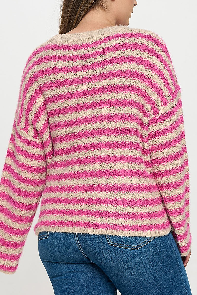 Knitted stripe sweater (RSX8293)