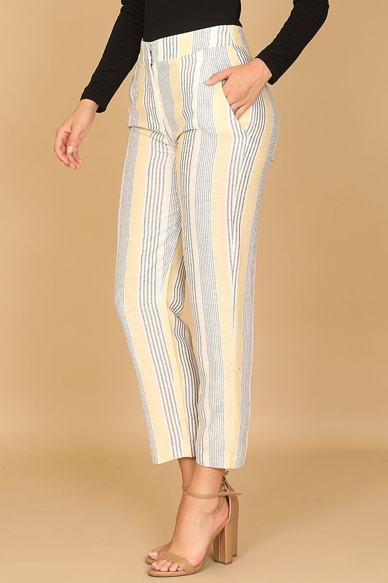 Side pocket detail stripes pants (RSB3964)