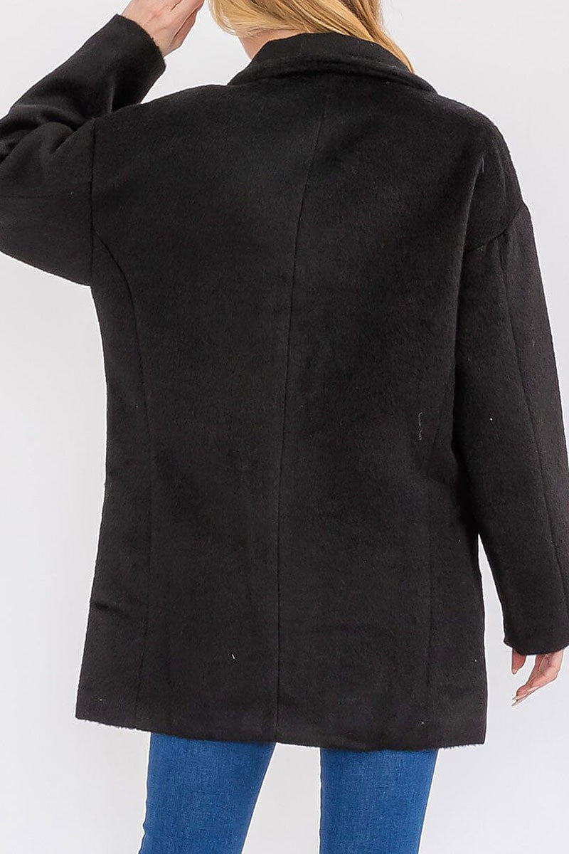 Long sleeve button closure coat (RVWT7678)