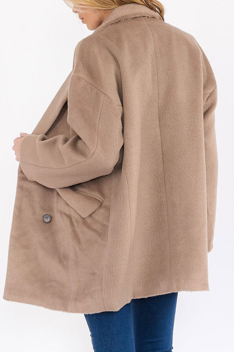 Long sleeve button closure coat (RVWT7678)