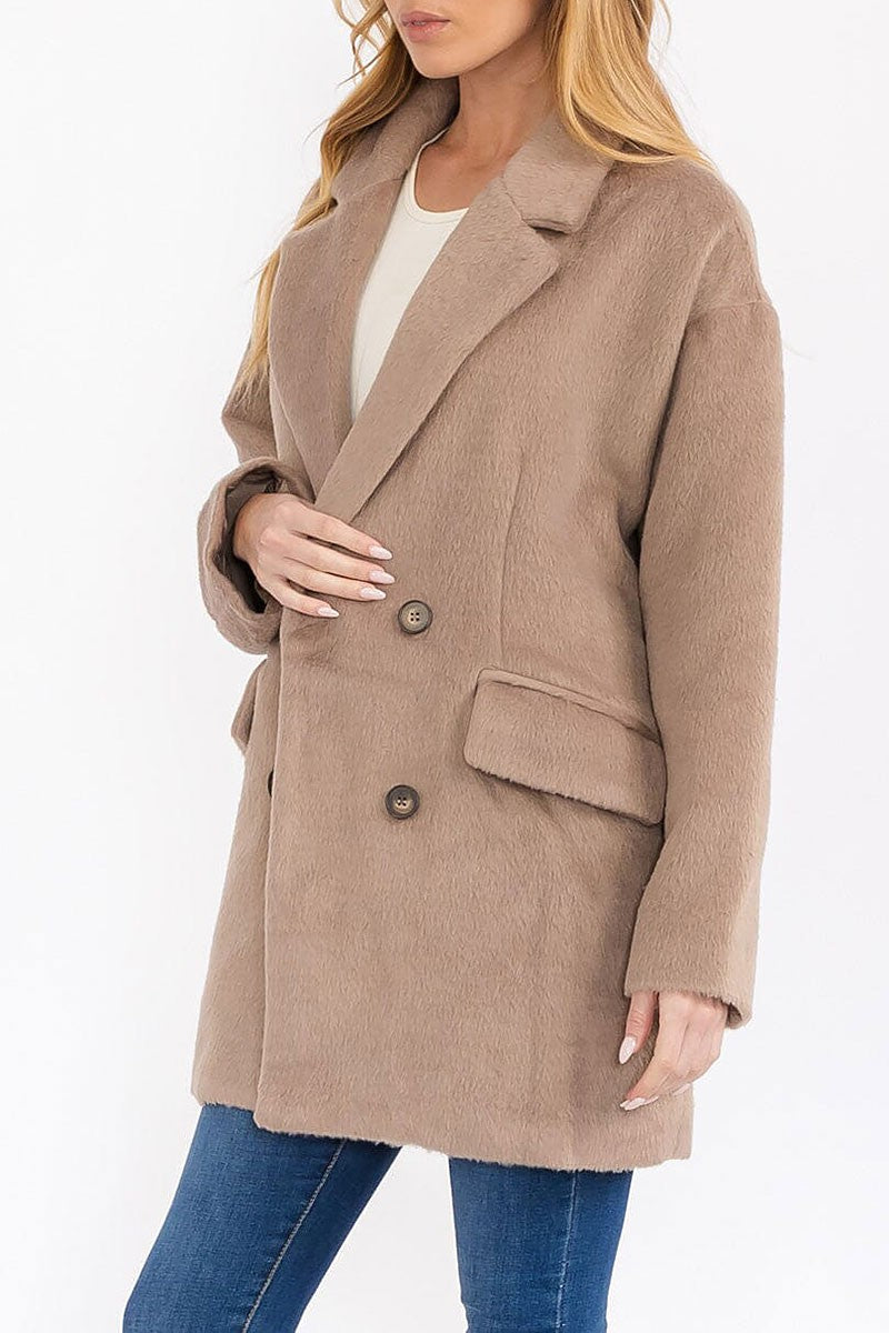 Long sleeve button closure coat (RVWT7678)