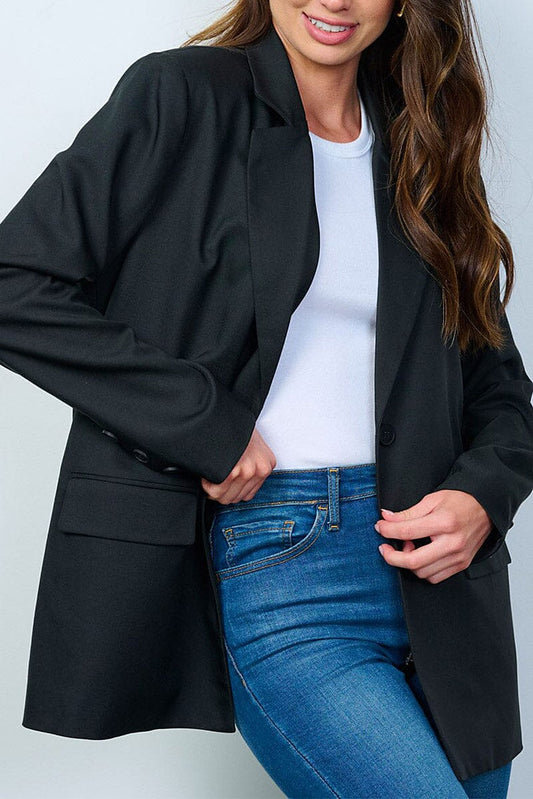 Long sleeve button closure blazer (RVWT8082)