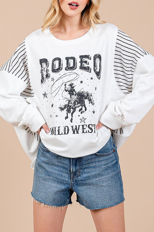 Combo graphic knit sweater (RSSW5037)