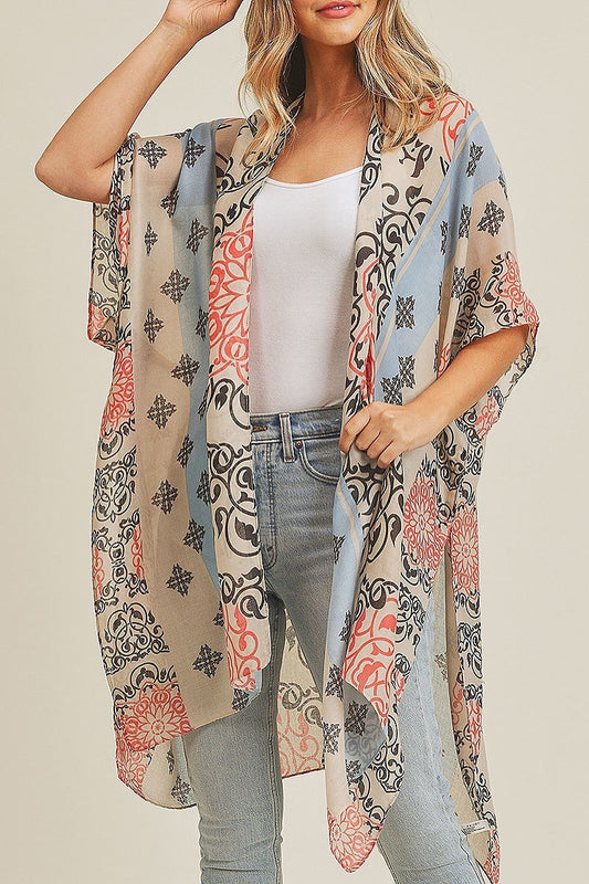 Bohemian pattern kimono (EF3480)