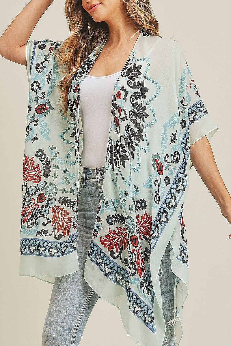 Bohemian print kimono (EF3499)