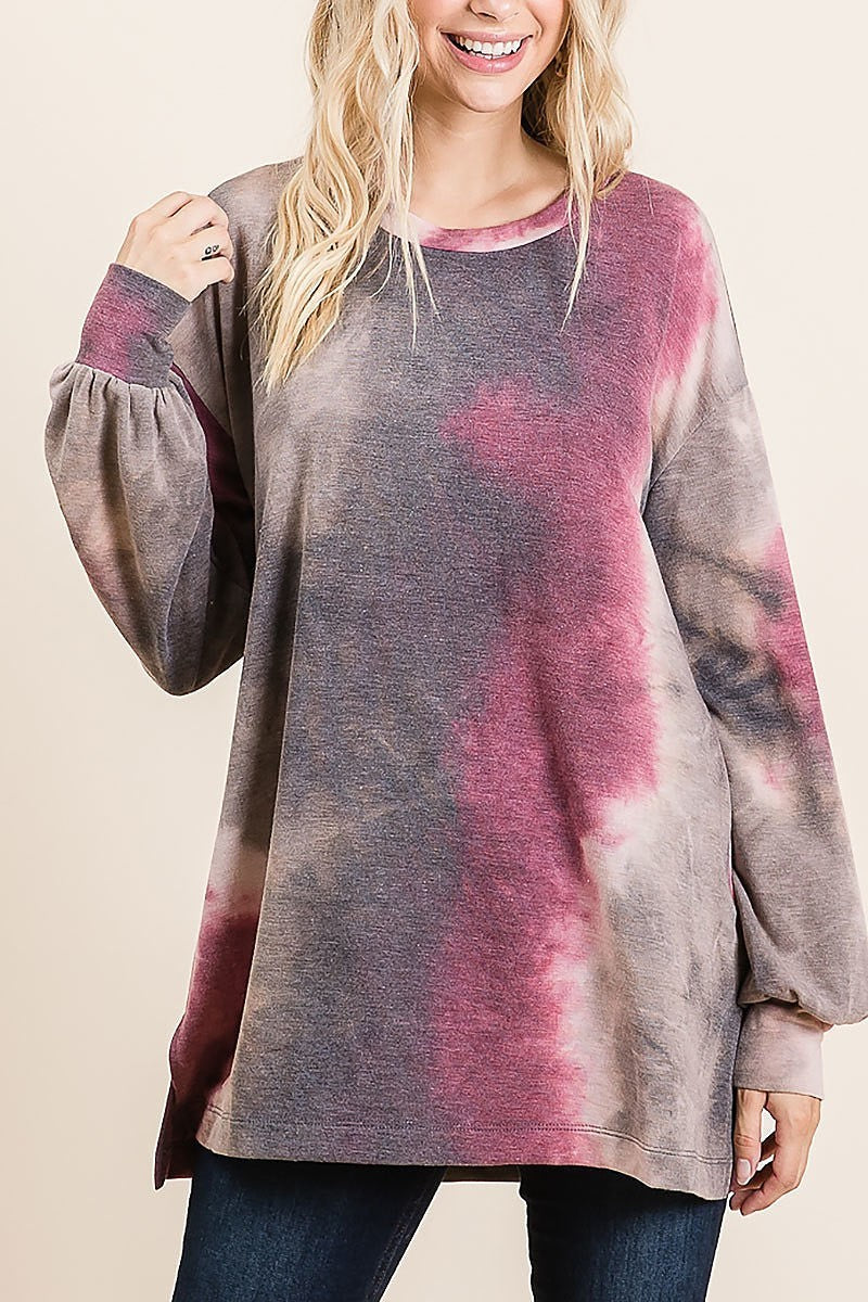 Tie dye long sleeve top (EF5031)