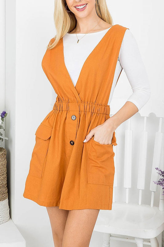 Button down front with pockets dress (DED7554-2)