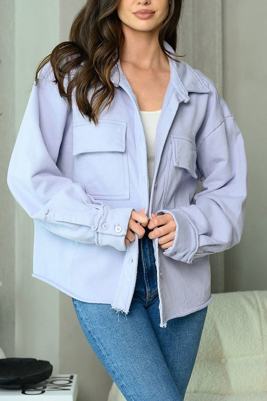 Long sleeve button closure jacket (EDWT6369)