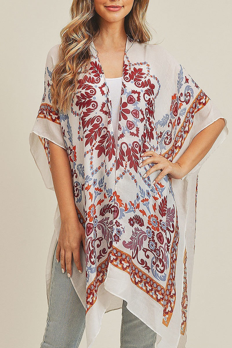 Bohemian print kimono (EF3498)