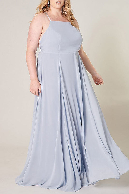 Sleeveless open back maxi dress (EFWT3061)