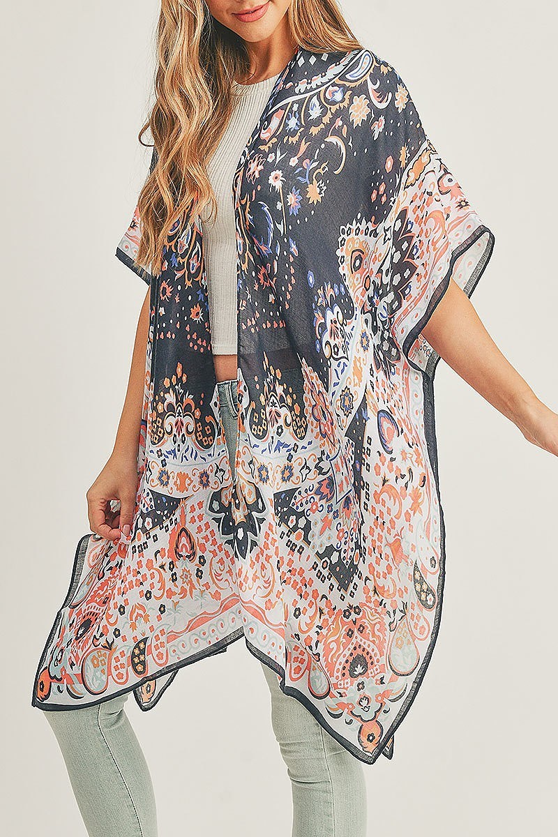 Boho print kimono (EF5125)