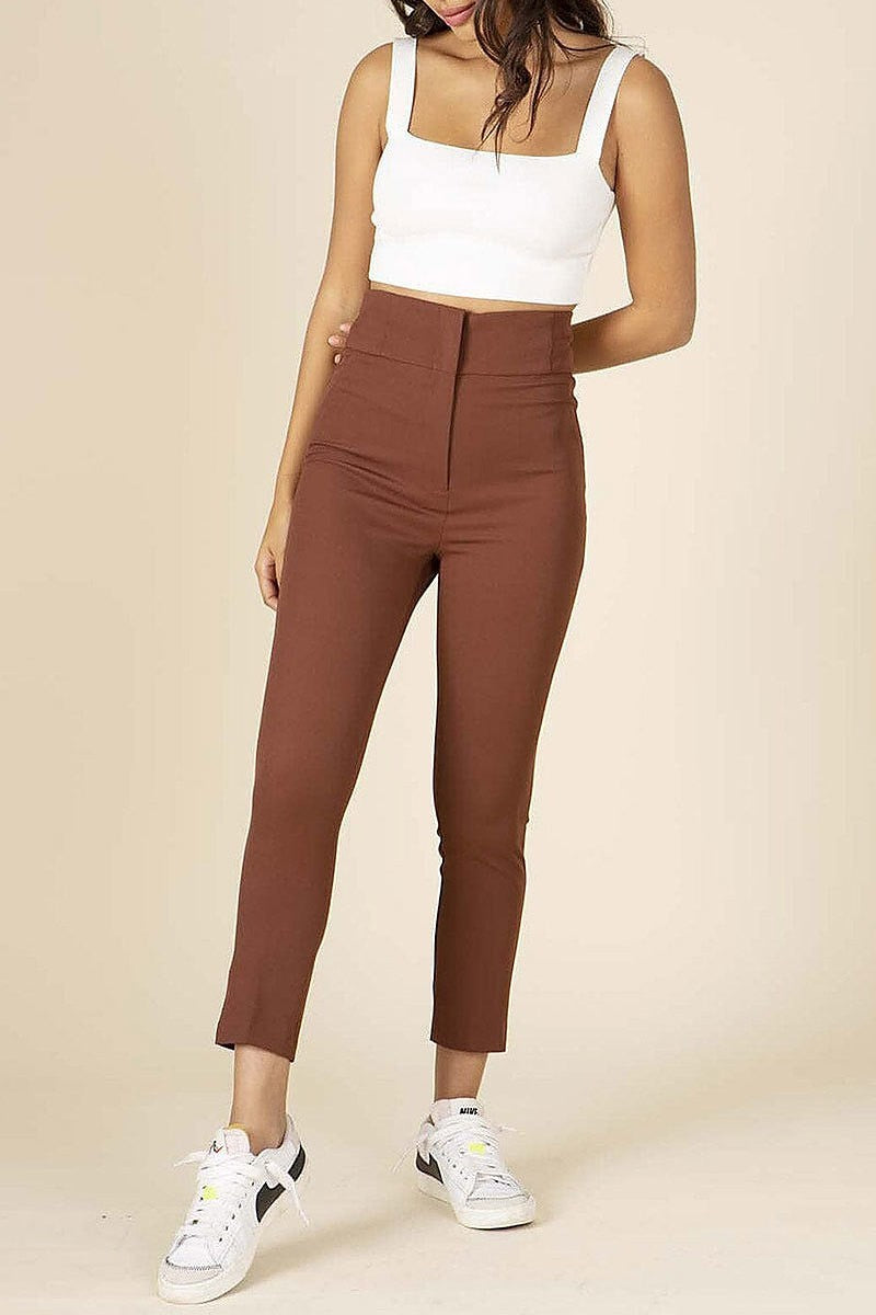 Zip up closure skinny leg pants (EFWT4348)