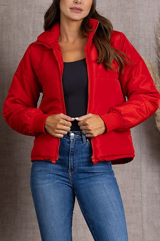 Quilted puffer jacket (EDSW3782)