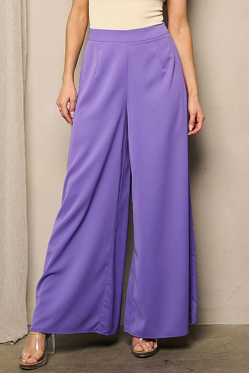 High waist bell bottoms pants (EFWT4531)