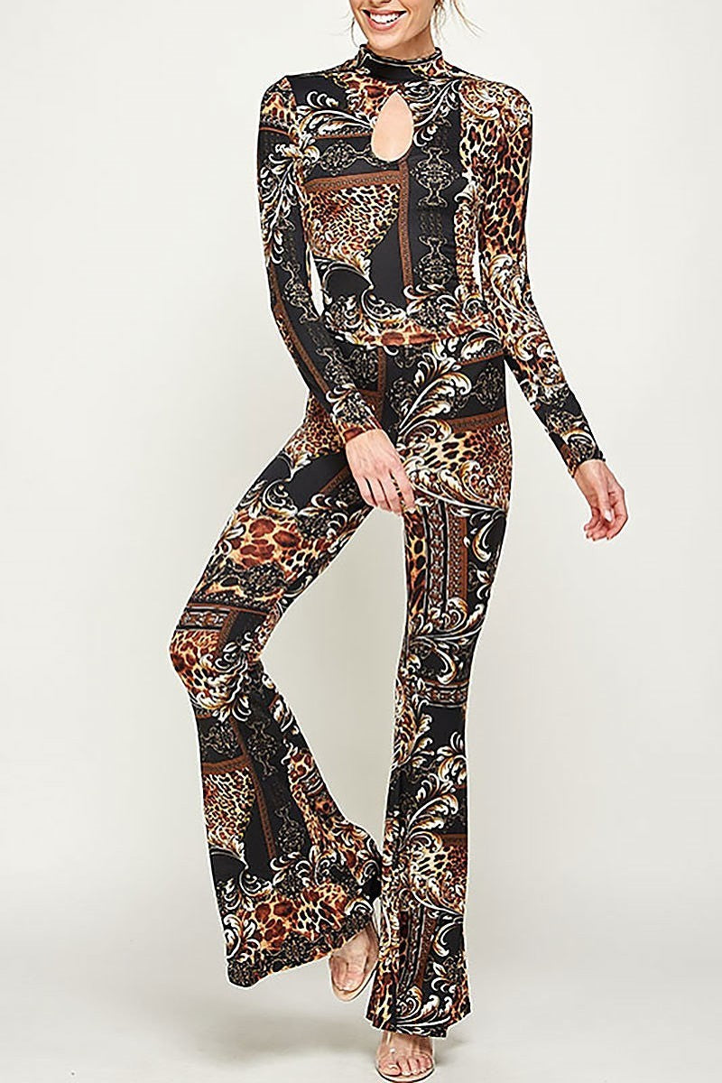 Multi paisley print top and pants set (EF2908)