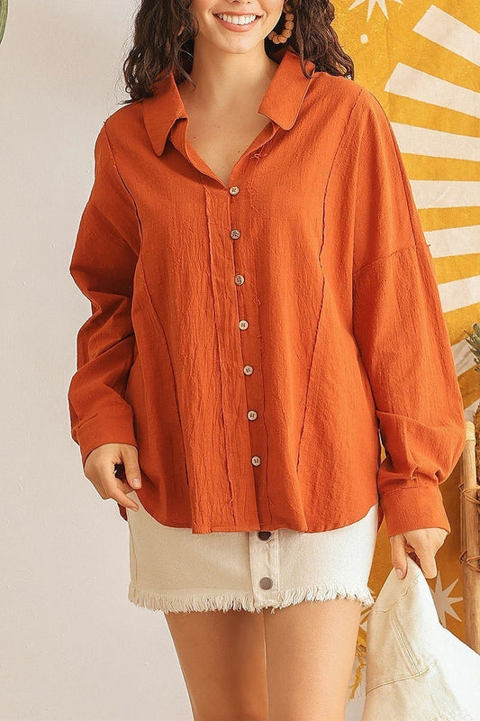 Button up long sleeve shirt (TED1831)