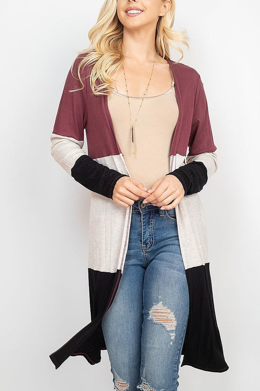 Color block cardigan (DGS5292)