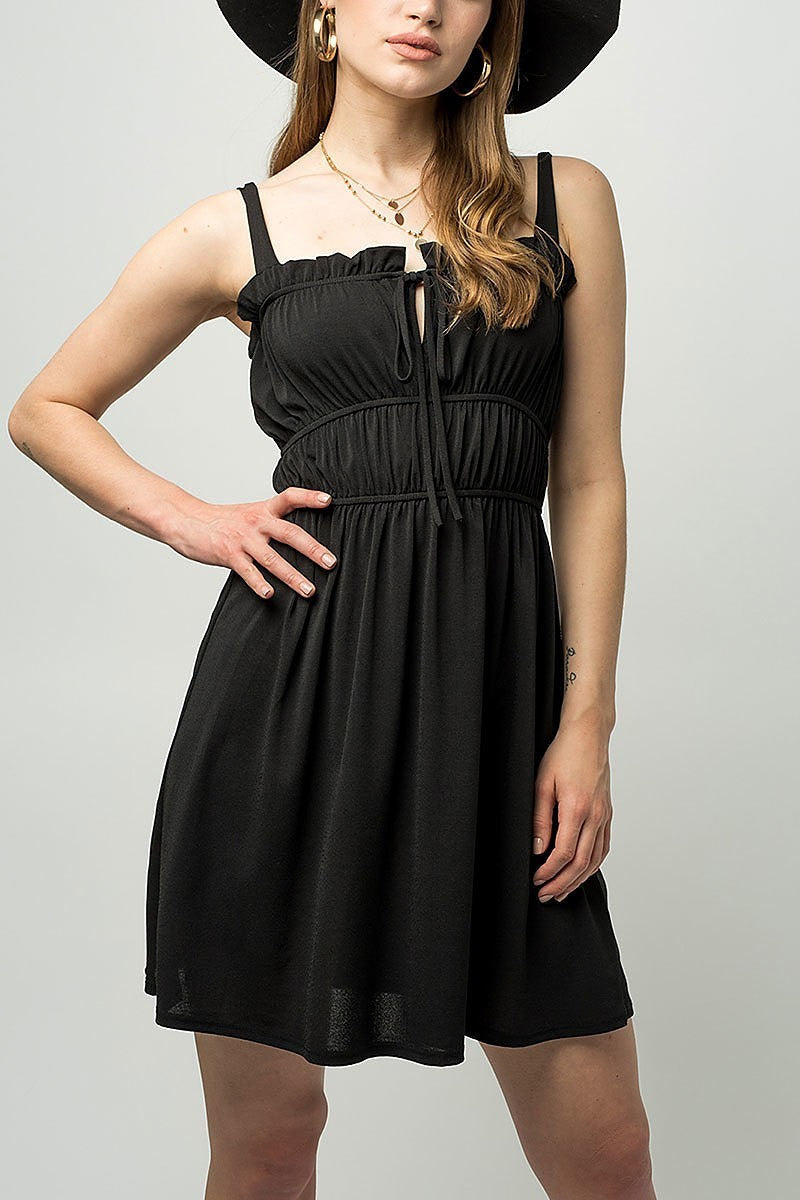 Square neckline cami dress (DED8243)