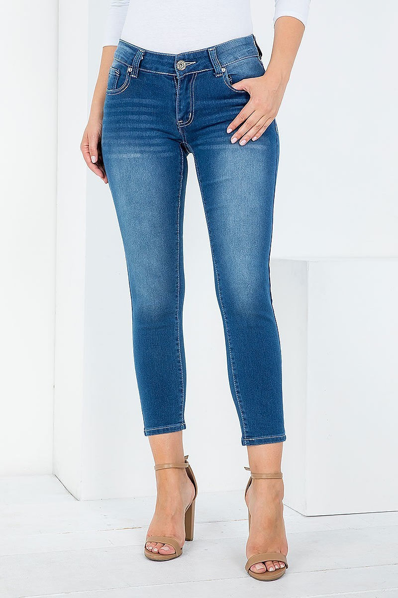 Medium blue denim skinny leg jeans (DGB3465)