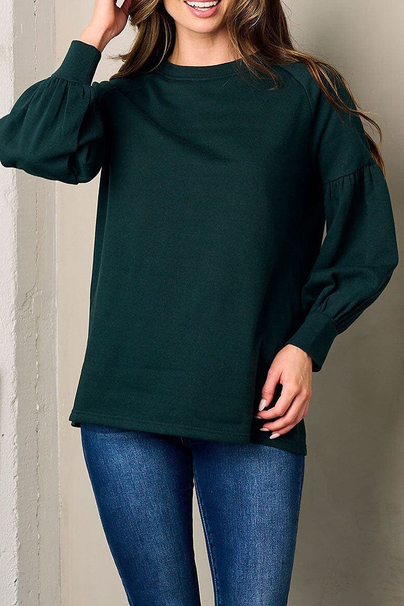 Long sleeve solid sweater (EFWT3610)