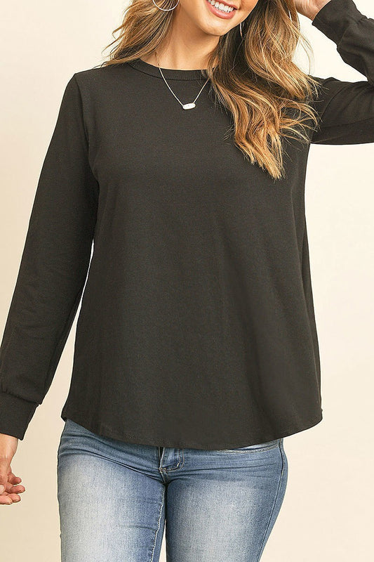 Crew neck loose fit top (ED7849)