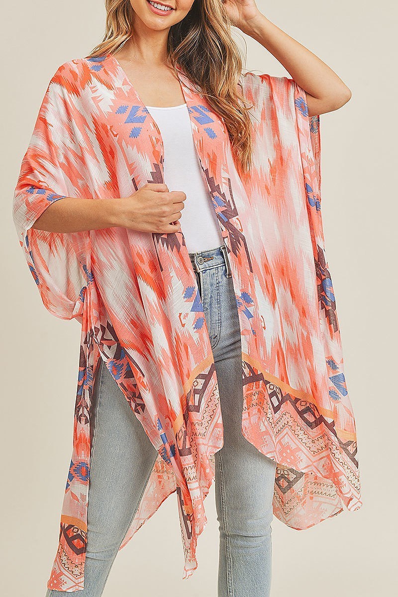 Tie dye boho kimono (EF3459)