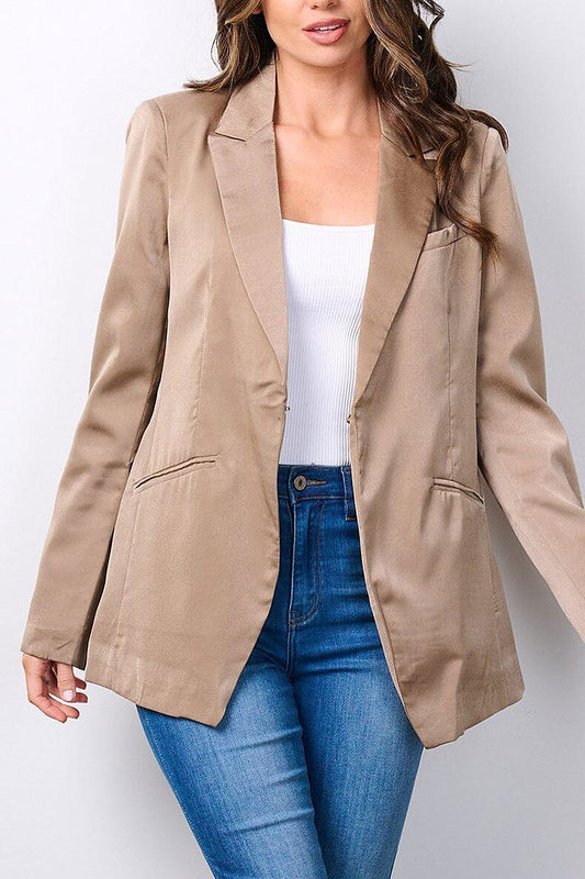 Long sleeve button closure blazer (EFWT7535)