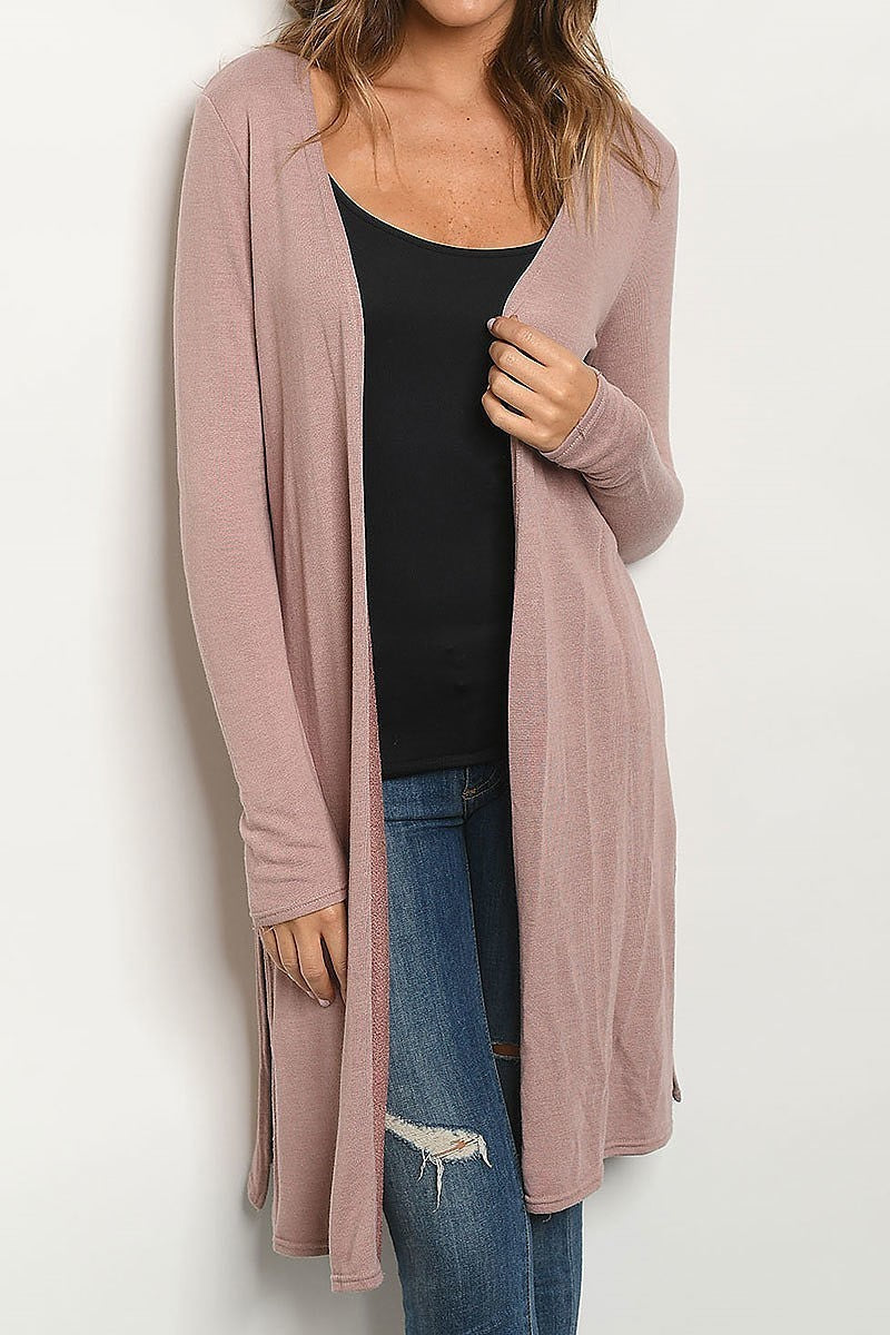 Open front sweater cardigan (DGS4605-1)