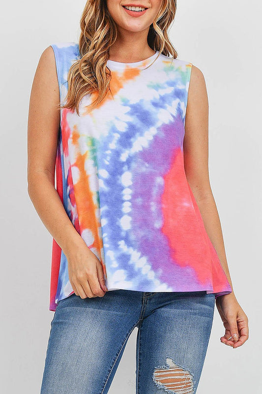 Round neck tie dye top (ED9971)