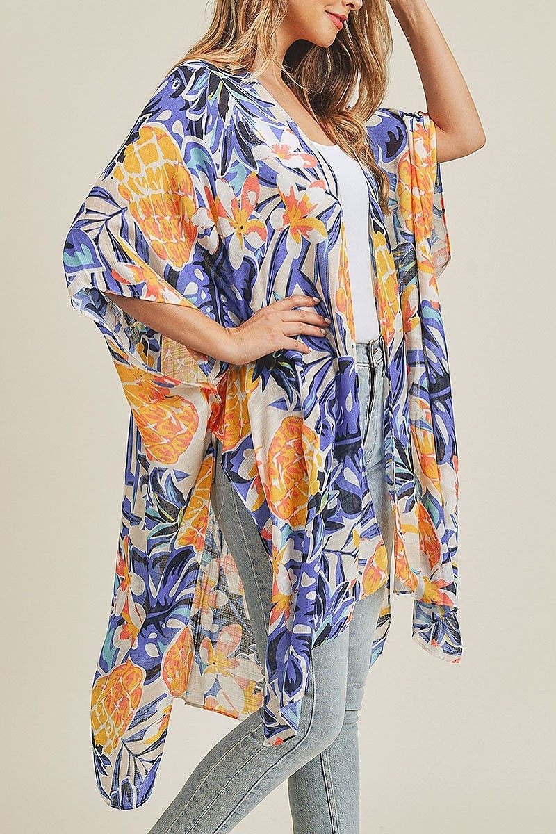 Tropical pineapple kimono (EF3463)