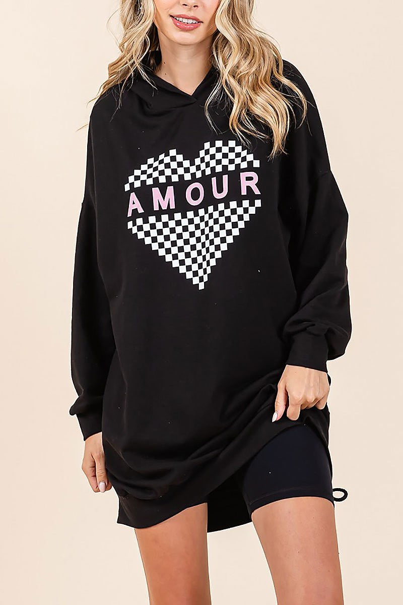 Amour hoodie dress (EDH2310)