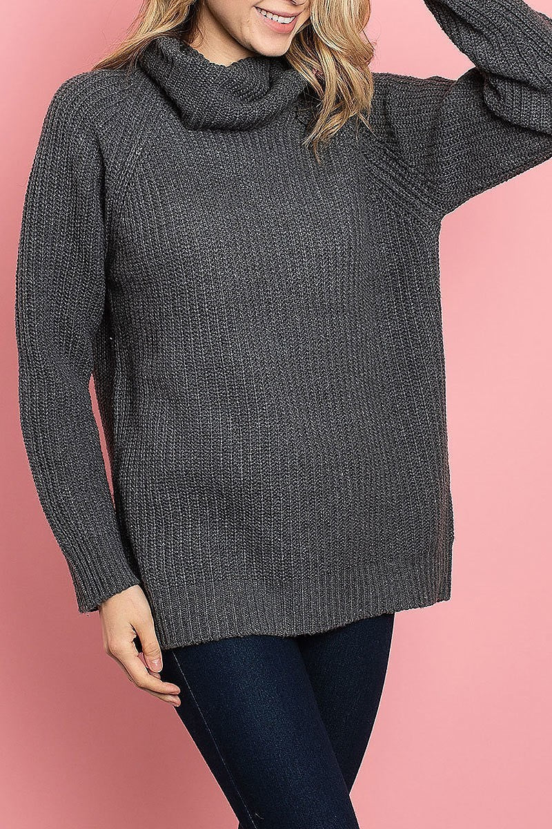 Cowl neck loose fit sweater (DGS4904)