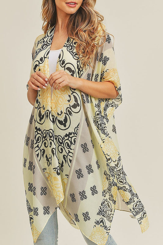 Bohemian pattern kimono (EF3481)