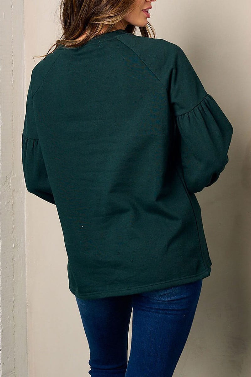 Long sleeve solid sweater (EFWT3610)