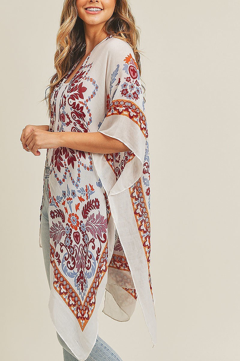 Bohemian print kimono (EF3498)