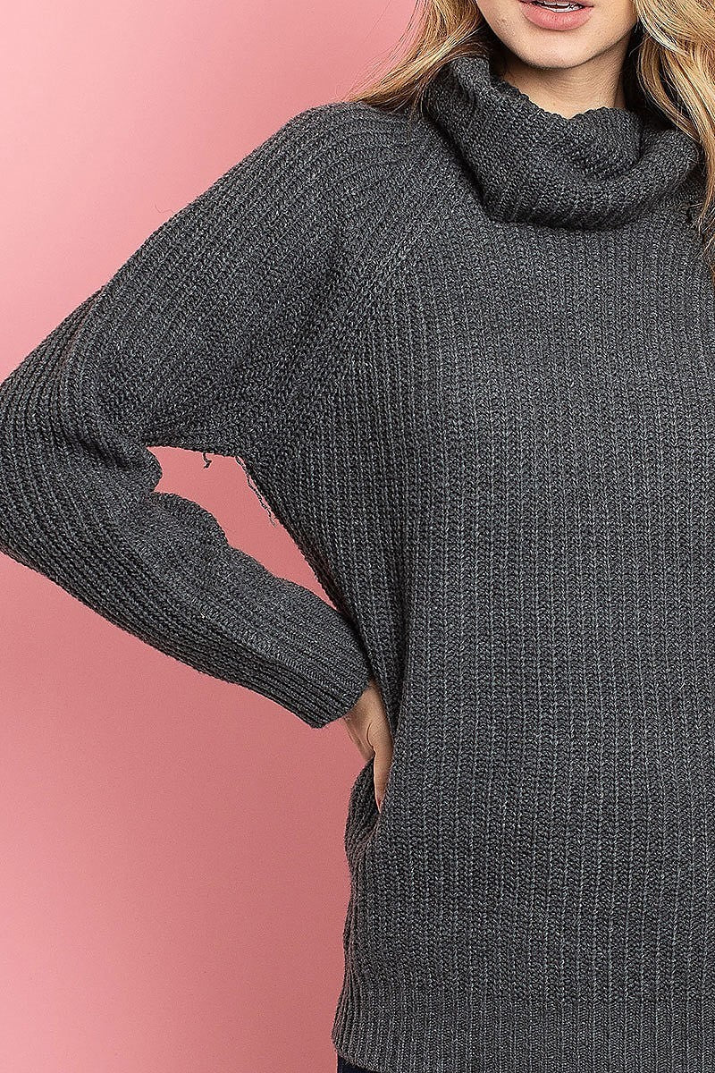 Cowl neck loose fit sweater (DGS4904)