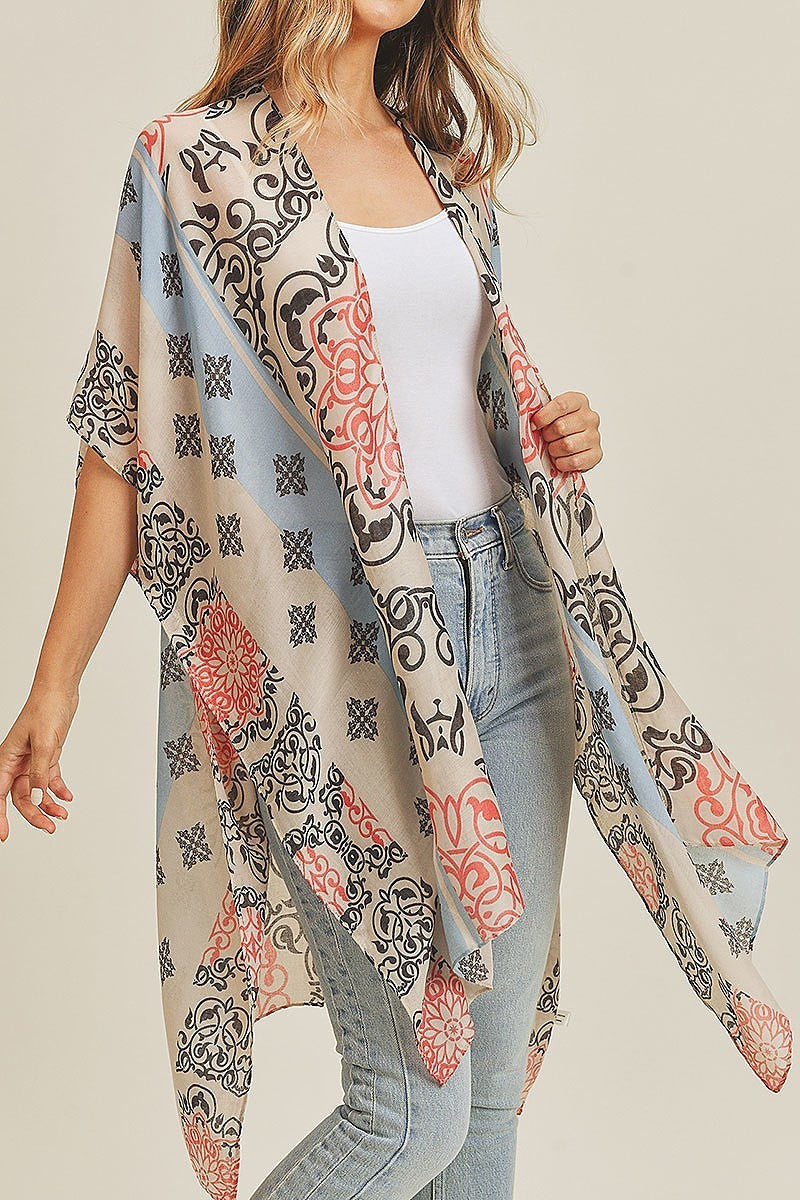 Bohemian pattern kimono (EF3480)