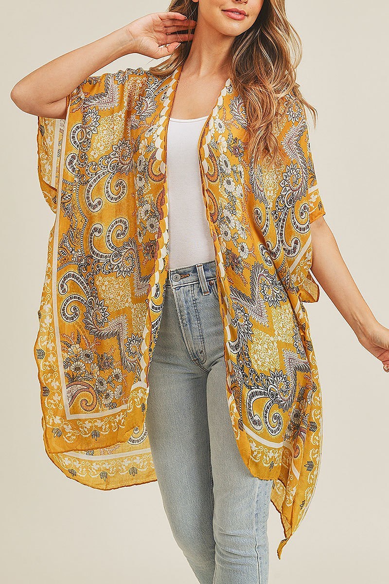 Bohemian pattern kimono (EF3470)