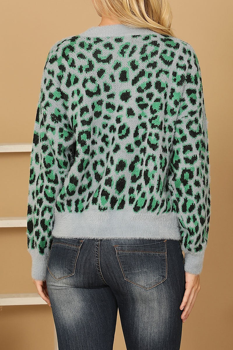 Leopard knitted sweater (DGS6684)